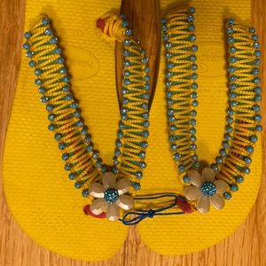 Decorated Havaianas size 7.5